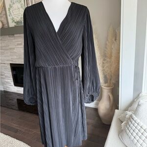 Elegant Black Wrap Dress